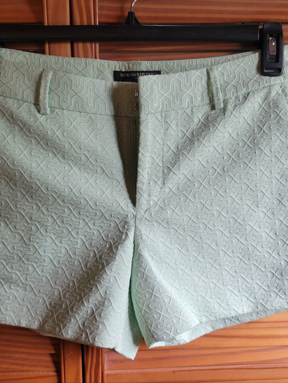 NWOT Banana Republic Light Mint Textured High-Waist Women's Shorts